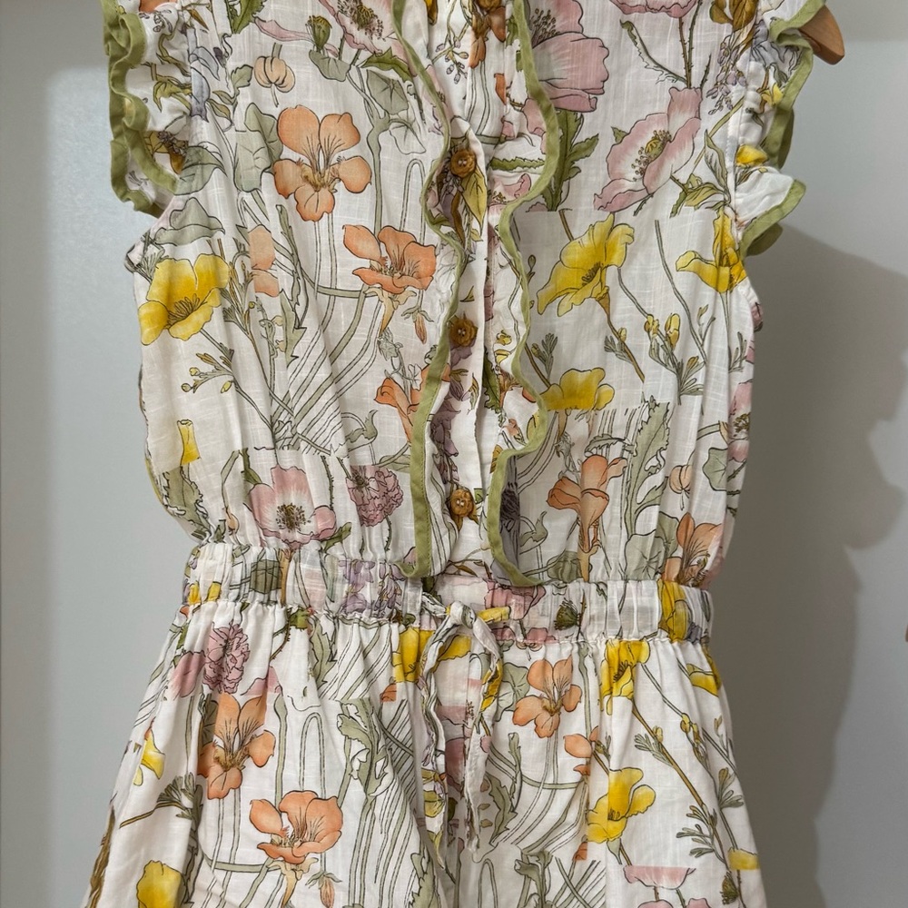 Floral Button-Up Romper